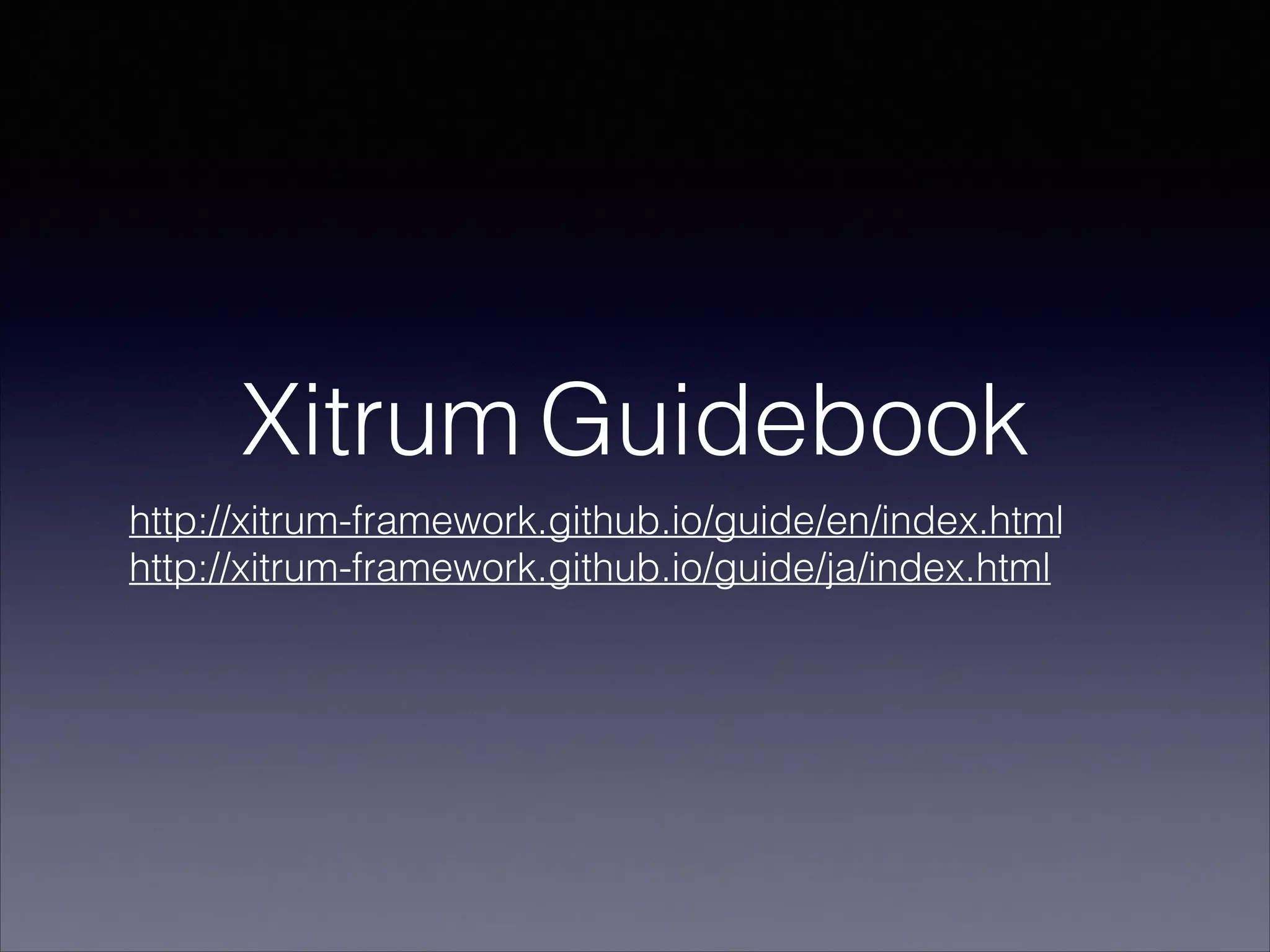Xitrum Guidebook
http://xitrum-framework.github.io/guide/en/index.html
http://xitrum-framework.github.io/guide/ja/index.html
 