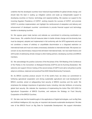 XIV BRICS Summit Beijing Declaration | PDF