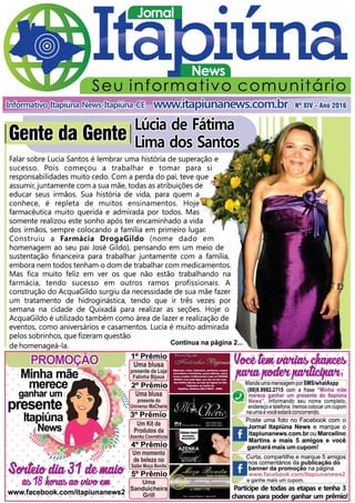 XIV Edição do Jornal Itapiúna News