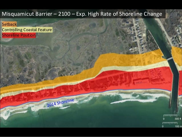 Shoreline Change Maps and Projected Shoreline Change for the RI Shore…