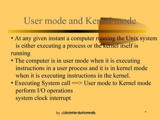 Unix kernal | PPT