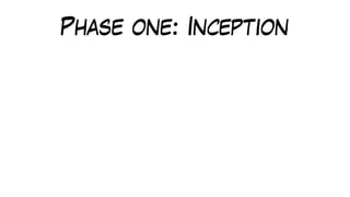 Phase one: Inception
 