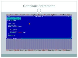 Loops in C | PPTX | Programming Languages | Computing