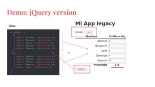Demo: jQuery version
Data:
o
 
