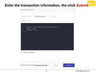 thanachart@imcinstitute.com45
Enter the transaction information, the click Submit
 