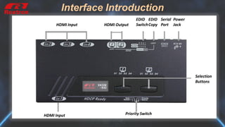 4K 4 x 2 HDMI Matrix with Serial & IR Control - XKGM-M42