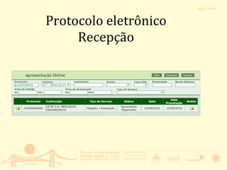Protocolo	
  eletrônico	
  
Dados	
  do	
  contrato	
  
 