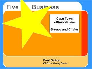 Five  Business  Paul Dalton  CEO the Honey Guide Cape Town eXtraordinaire Groups and Circles 