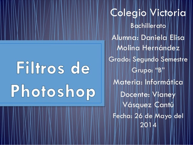 Filtros de photoshop