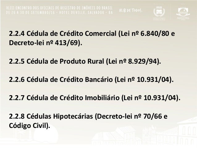cédulas de crédito rural industrial e comercial