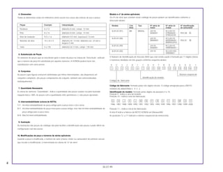 4. Dimensões
Todas as dimensões estão em milímetros (mm) exceto nos casos das esferas de aço e pneus.
5. Substituição de Peças
Os números de peças que se encontram após o nome da peça na coluna de “Descrição”, indicam
que o número da peça foi substituído por aqueles números. A HONDA poderá fazer tais
substituições sem aviso prévio.
6. Conjuntos
As peças cujas figuras estiverem delimitadas por linhas interrompidas, são disponíveis em
conjuntos completos. (As peças componentes do conjunto, também são comercializadas
individualmente).
7. Quantidade Necessária
A coluna de números “Quantidade”, indica a quantidade das peças usadas na parte ilustrada
naquele bloco. OBS: As peças com a quantidade entre parênteses ( ) são peças opcionais.
8. Intercambiabilidade (coluna de NOTA)
Y-Y: Há intercambiabilidade de peça antiga para a peça nova e vice-versa.
N-Y: Há intercambiabilidade de peça nova para a peça antiga, mas não há intercambiabilidade de
peça antiga para a peça nova.
N-N: Não há intercambiabilidade.
9. Ilustração
As ilustrações das peças do catálogo são para facilitar a identificação das peças e pode diferir da
configuração real das peças.
10. Modificações da peça e números de séries aplicáveis
Quando a peça é modificada, o número de série (chassi, motor ou carburador) do primeiro veículo
que recebe a modificação, é mencionada na coluna de “nº de série”.
Modelo e nº de séries aplicáveis
Os nºs de série que constam neste catálogo de peças podem ser identificados conforme a
descrição abaixo:
O Número de Identificação de Veículos (NIV) que está sendo usado é formado por 17 dígitos (letras
e números) divididos em três grupos conforme esquema abaixo:
9 C 2 J D 1 7 0 V T R 0 0 0 0 0 1
1 2 3 4 5 6 7 8 9 10 11 12 13 14 15 16 17
Número seqüencial
Identificação do modelo
Código do fabricante
Código do fabricante: formado pelos três dígitos iniciais. O código designado para a MOTO
HONDA DA AMAZÔNIA é 9 C 2.
Identificação do modelo: formado pelos dígitos de posições 4 a 10.
Posição 9 - indica o ano do modelo.
Posição 10 – indica o ano de fabricação.
G H J K L M N P R S T V W X Y
1986 1987 1988 1989 1990 1991 1992 1993 1994 1995 1996 1997 1998 1999 2000
Posição 11 – Indica o local de fabricação.
A letra R indica a fábrica da MOTO HONDA em Manaus/AM.
As posições 12 a 17 indicam o número seqüencial da motocicleta.
Peças Exemplo Interpretação
Parafuso 6 x 12 diâmetro 6 mm, compr. 12 mm
Pino 8 x 14 diâmetro 8 mm, compr. 14 mm
Anel de vedação 9,5 x 1,6 diâmetro 9,5 mm, espessura 1,6 mm
Retentor de óleo 14 x 24 x 5 diâmetro int. 14 mm, diâmetro ext. 24 mm e
largura 5 mm
Tubo 5 x 130 diâmetro int. 5 mm, compr. 130 mm
Modelo Cód. Tipo Nº série do Nº série do Nº identificação
área motor chassi do carburador
XLR125 (97) BR BRASIL JD17E- 9C2JD170
V000001 VTR000001 ~ PDC3B A
VTR024249
XLR125 (98) JD17E- 9C2JD170
W000001 WVR000001 ~ PDC3C A
WWR022053
XLR125 (99) JD17E- 9C2JD170
X000001 XWR000007 ~
XLR125 (00) JD17E- 9C2JD1700~
YR000001
4
30.07.99
 