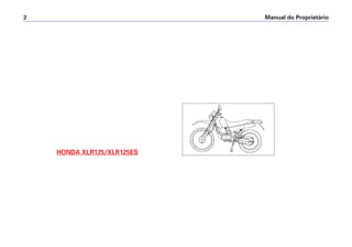 Manual do Proprietário
2
HONDA XLR125/XLR125ES
 