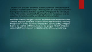 Bacterial transport system | PPTX