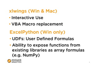 xlwings Zurich Python User Group Meetup | PPT