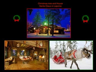 Christmas tree and House Santa Claus in Laponia 