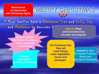 Children
write letters
to Father Christmas
MERRY CHRISTMASMERRY CHRISTMAS
 Most families have aMost families have a Chris...