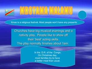 Churches have big musical evenings and aChurches have big musical evenings and a
nativity playnativity play.. People like ...