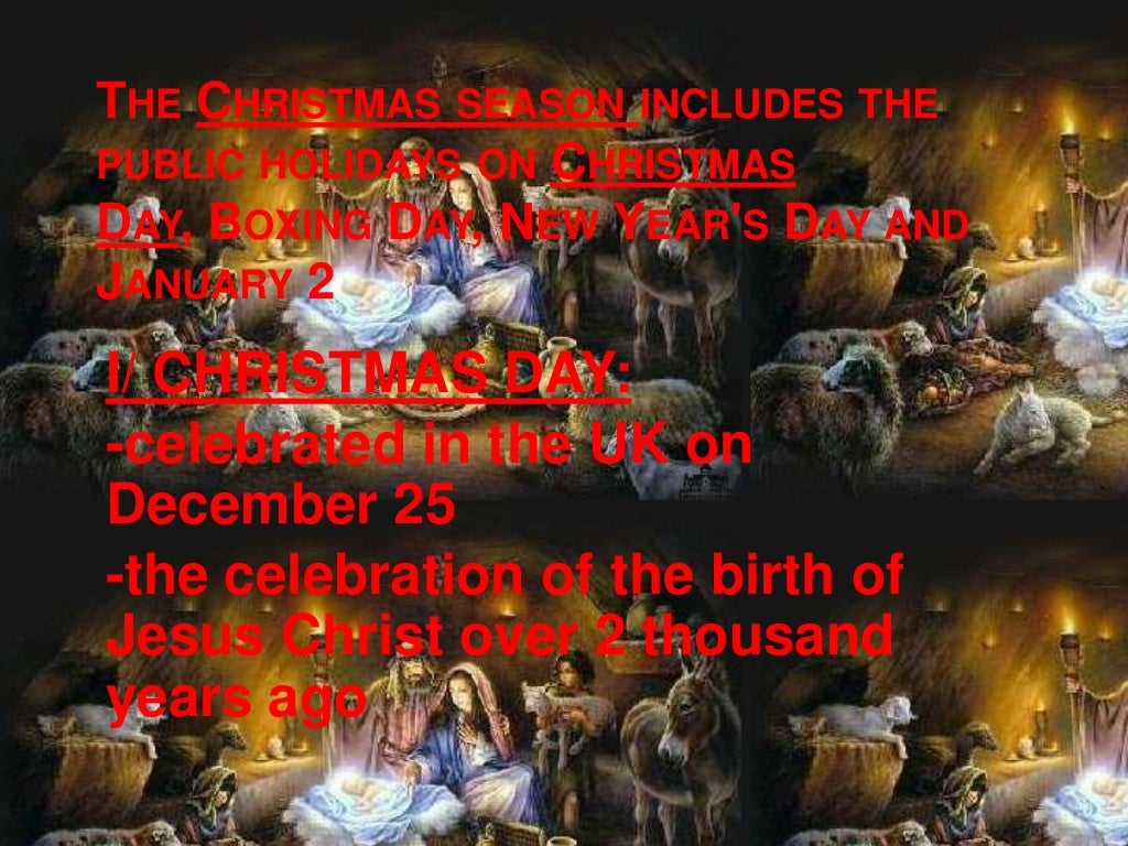 Xmas &amp; Boxing Day