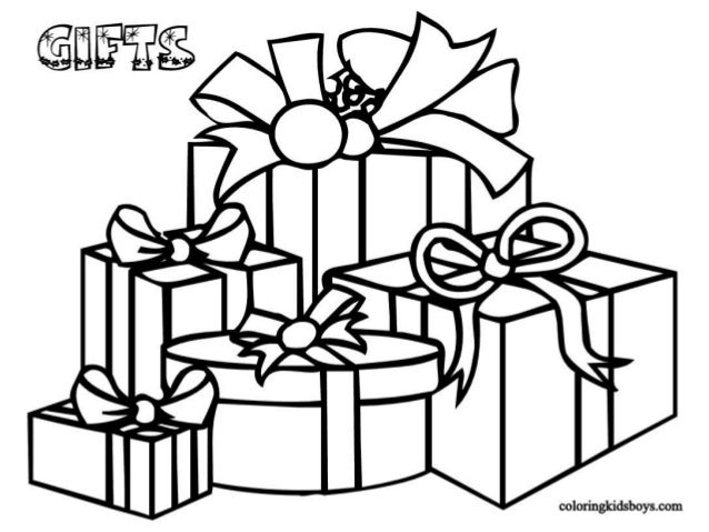 Xmas colouring pages