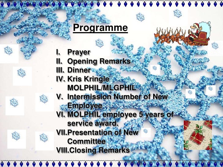 company christmas party program ideas