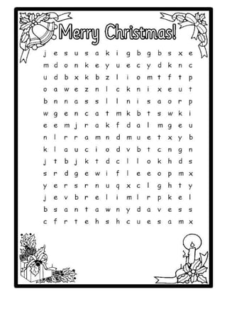 Xmaswordsearch Without Word Bank