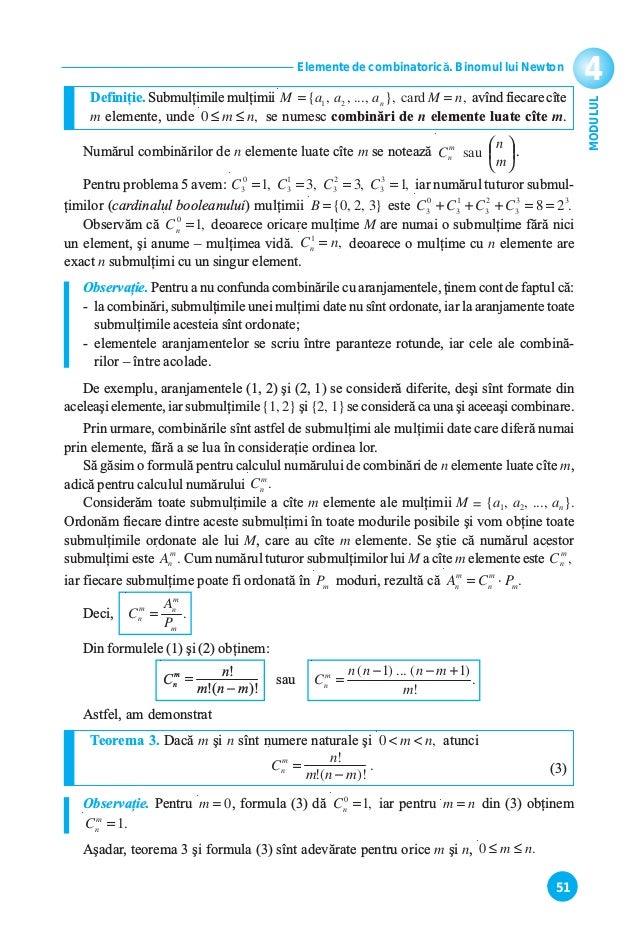 X Matematica In Limba Romana