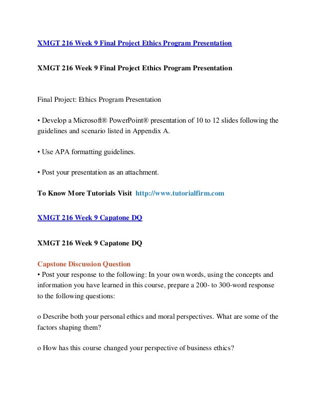 Xmgt 216 final project ethics program presentation 06 picture