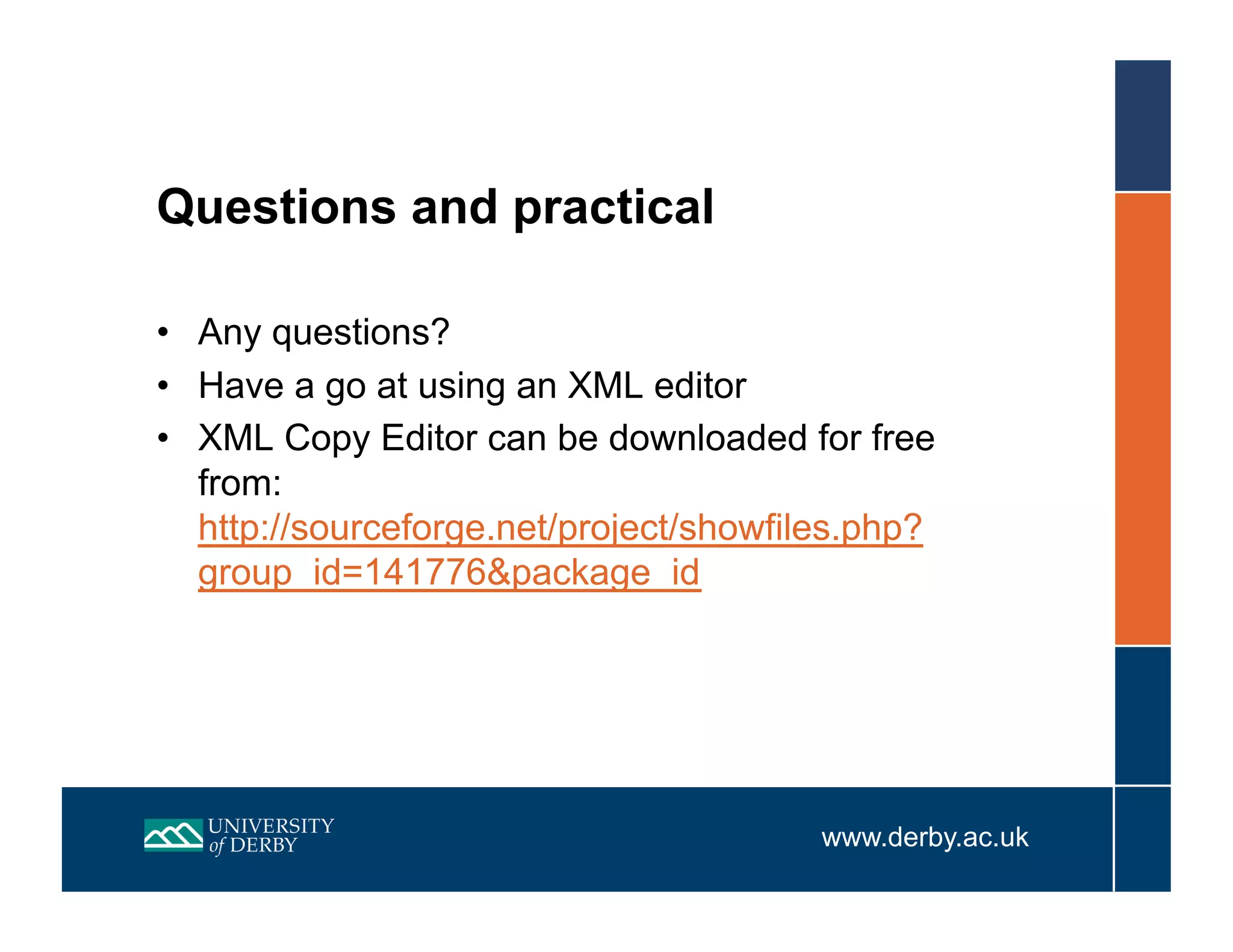 Using OU XML to create units for OpenLearn