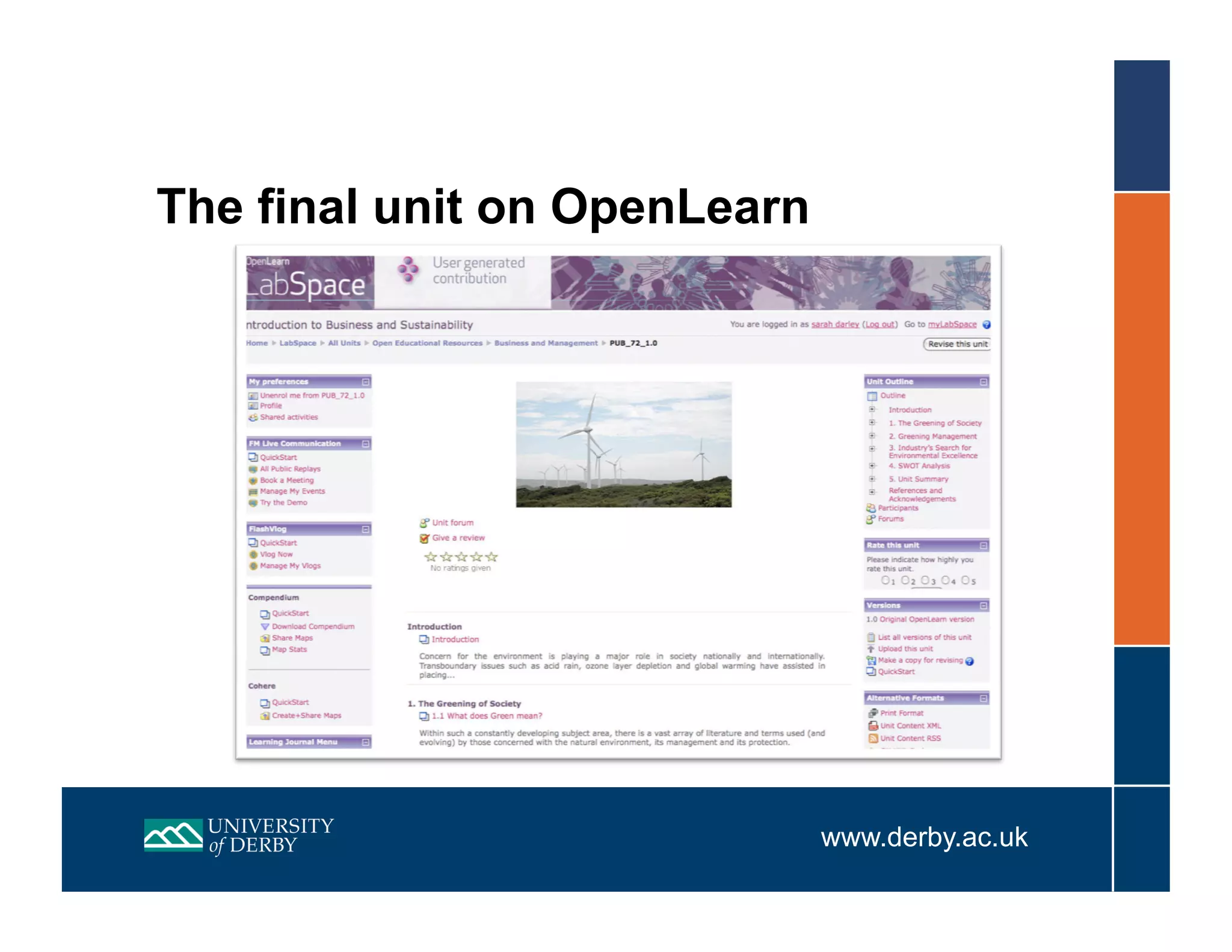 Using OU XML to create units for OpenLearn