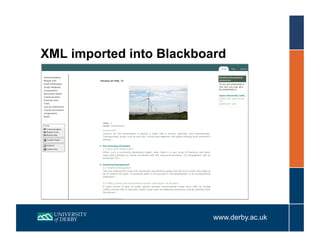 Using OU XML to create units for OpenLearn
