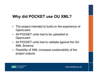 Using OU XML to create units for OpenLearn