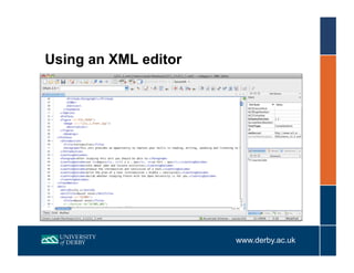 Using OU XML to create units for OpenLearn
