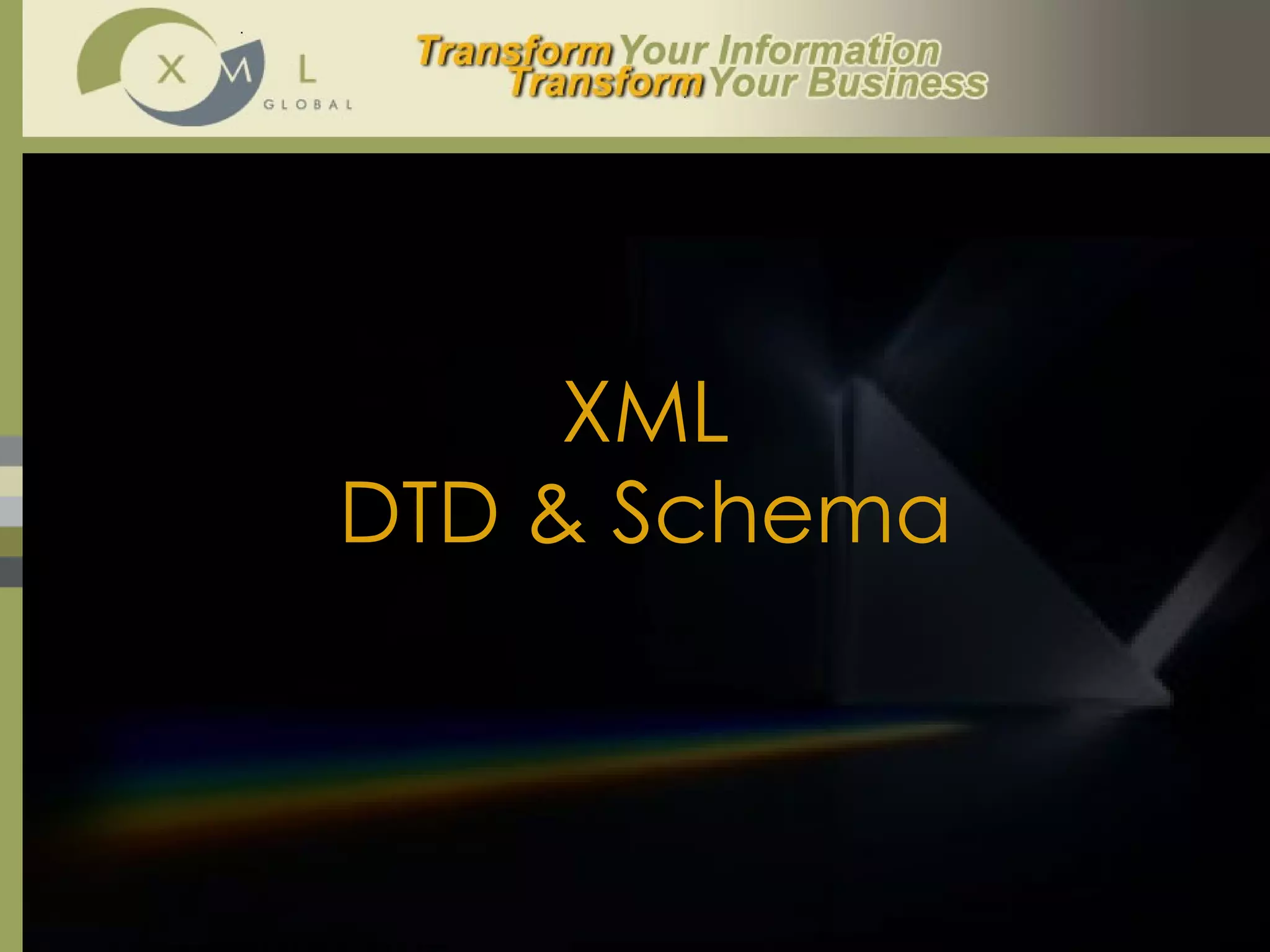 XML DTD & Schema 