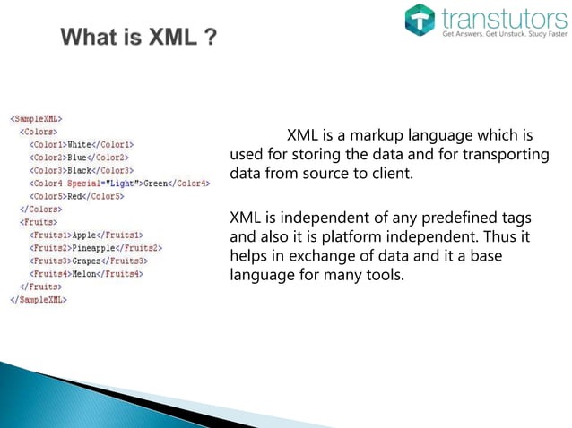 XML | Computer Science | PPT