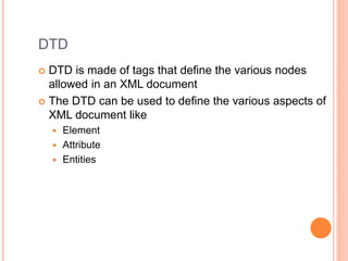 Basics of Xml | PPTX