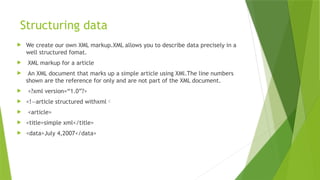 Extensible Markup Languages XML in Web Programming | PPTX