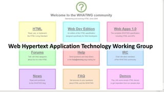 Web Hypertext Application Technology Working Group
 