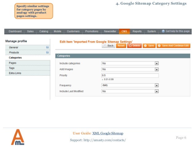 xml google sitemap magento extension by amasty user guide