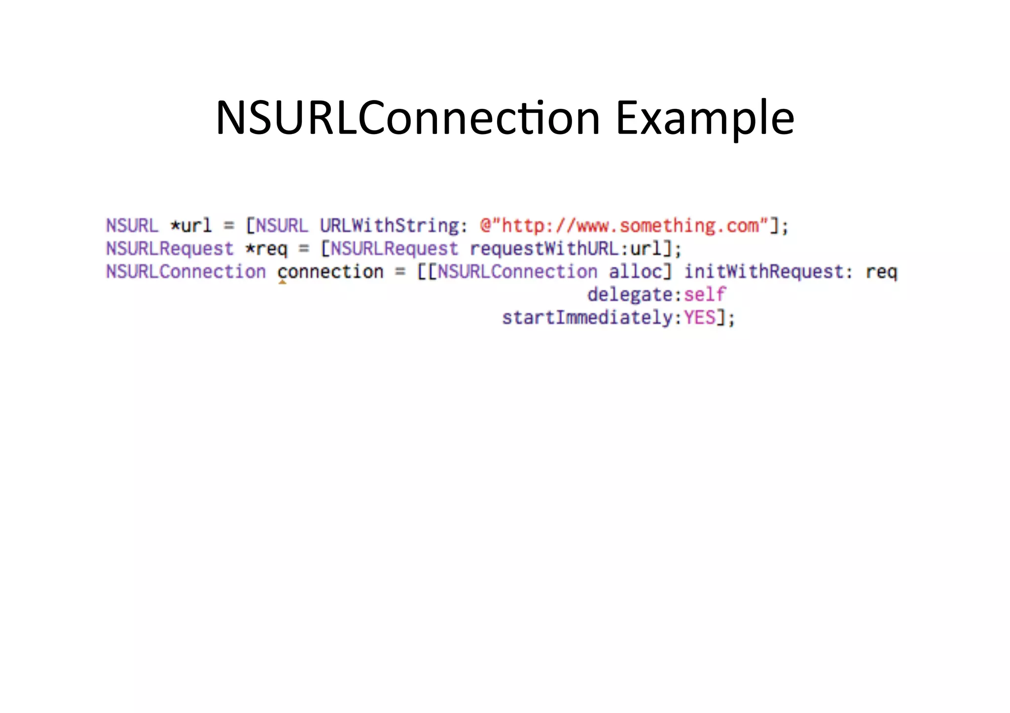 NSURLConnecLon  Example   
