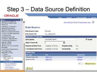 Step 3 – Data Source Definition 