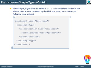 XML Schemas | PPTX