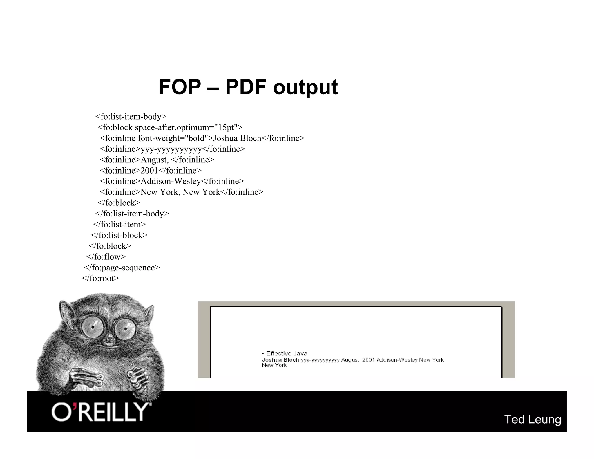 OSCON 2004: XML and Apache