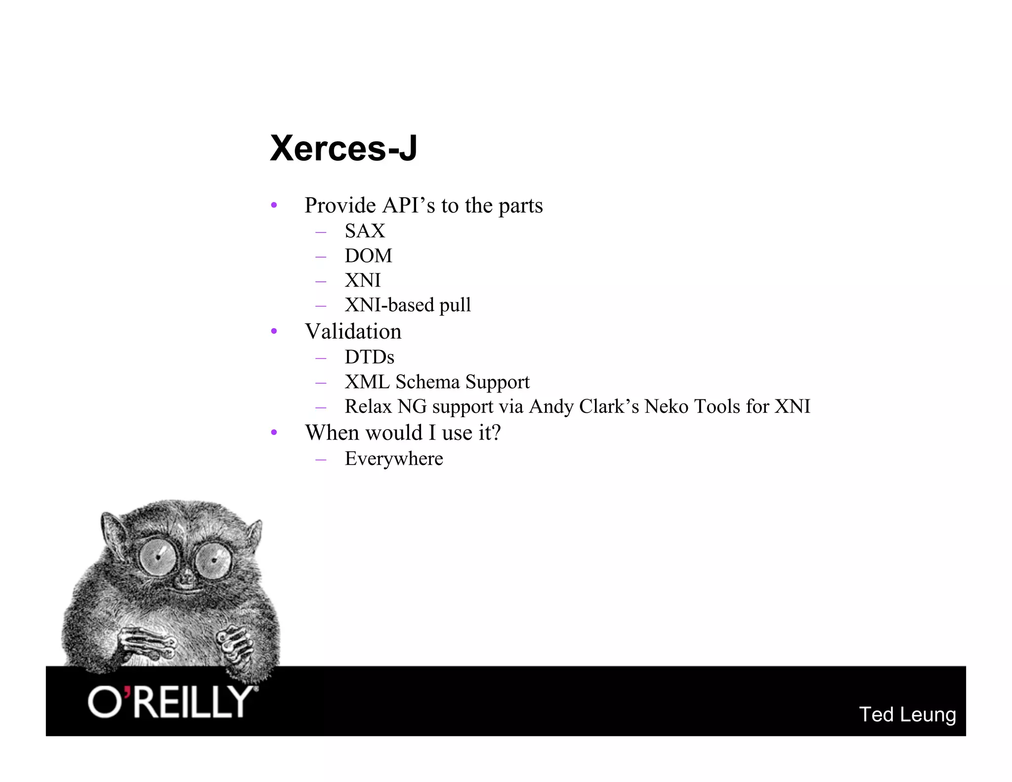 OSCON 2004: XML and Apache