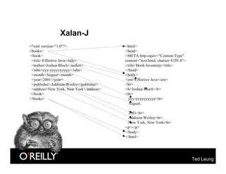 OSCON 2004: XML and Apache