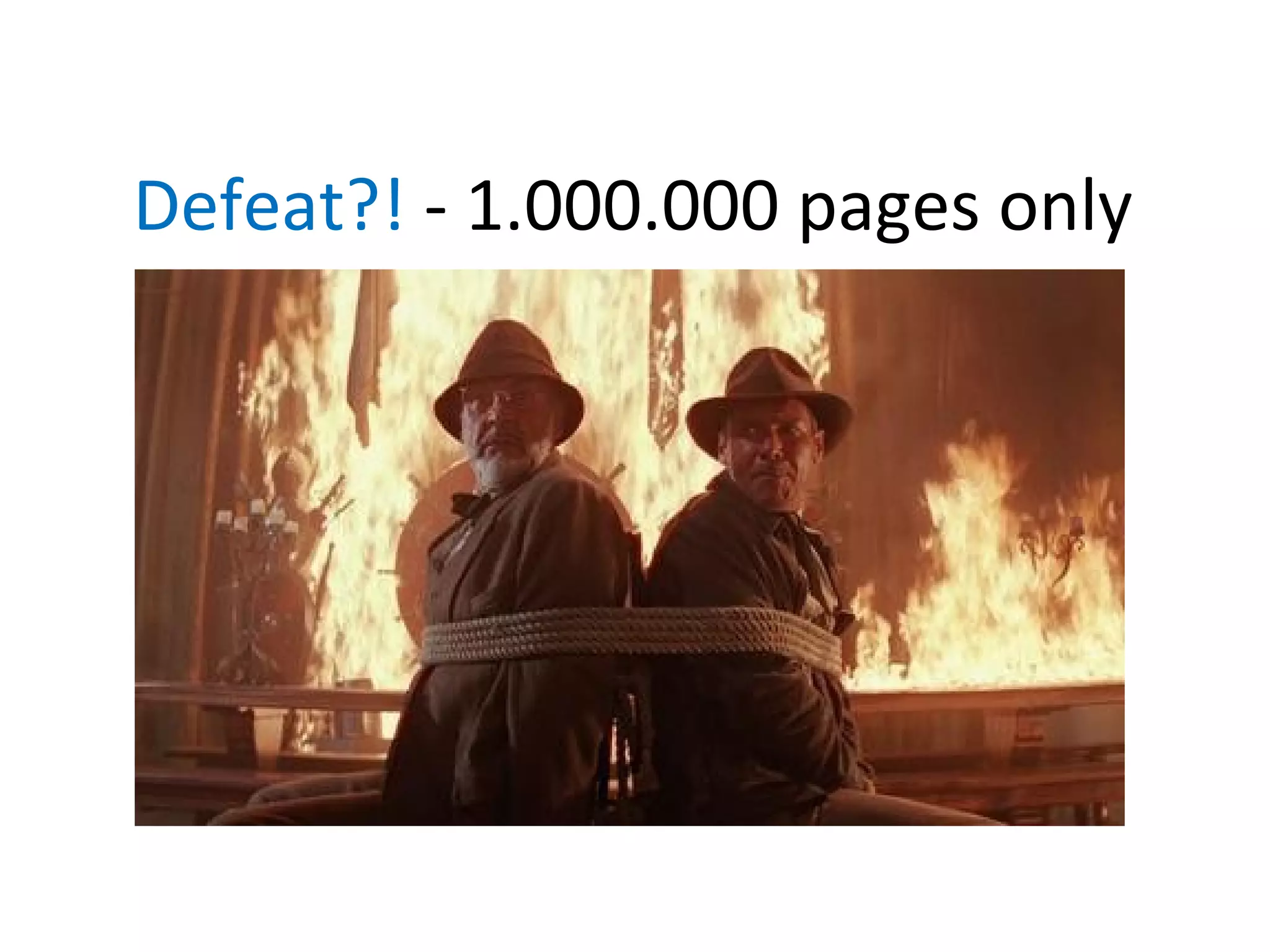 Defeat?! - 1.000.000 pages only

 