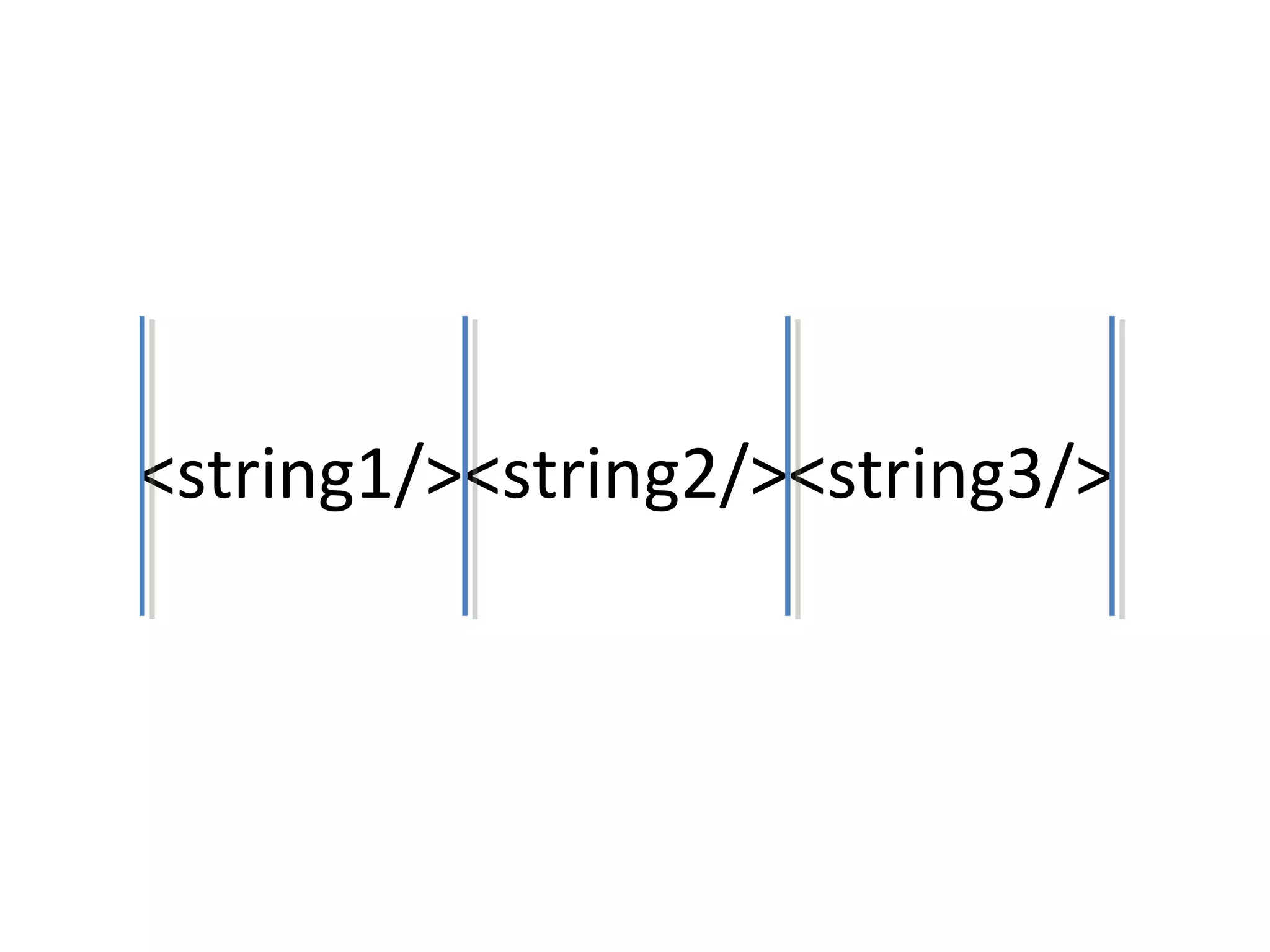 <string1/><string2/><string3/>

 