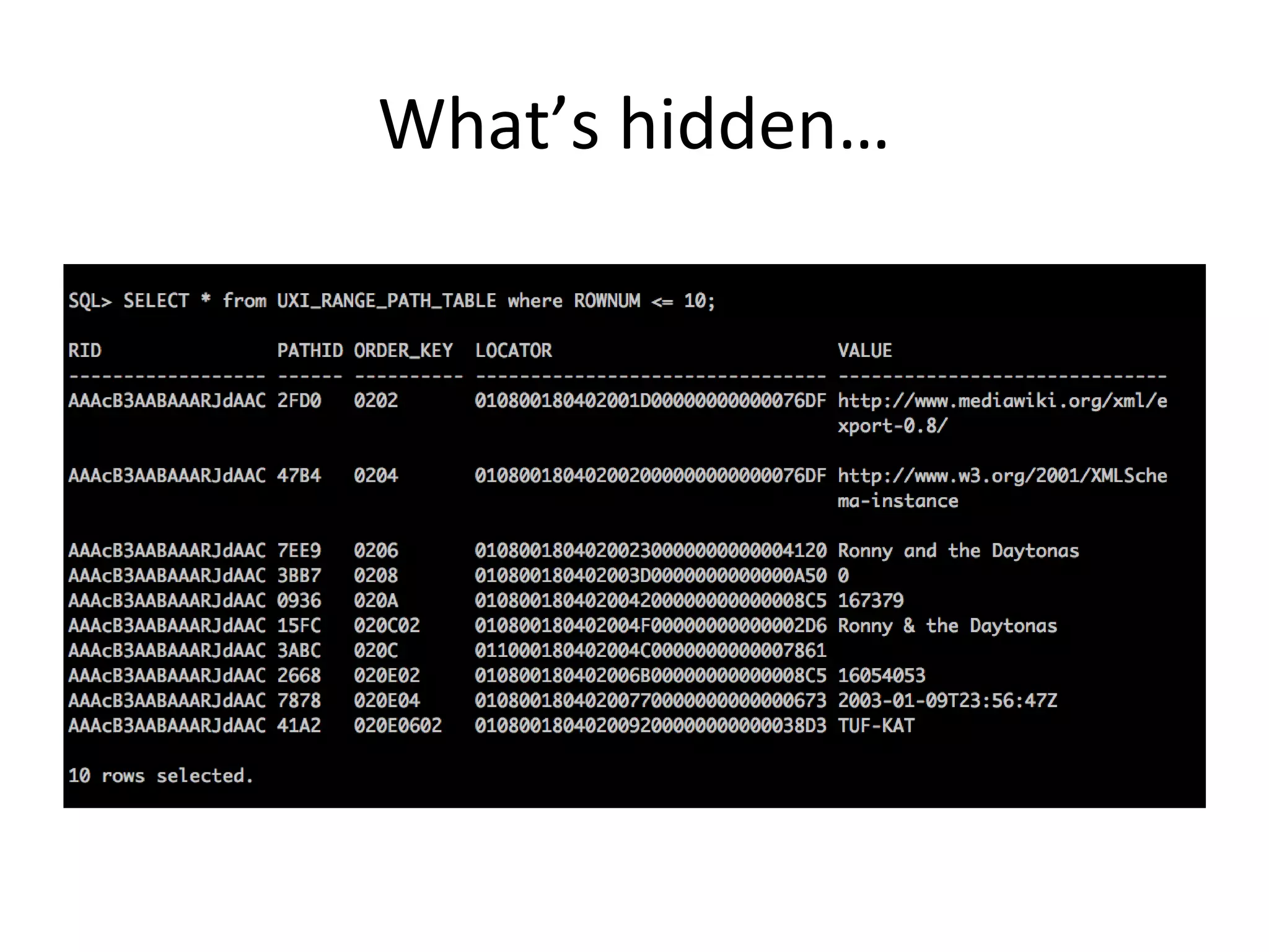What’s hidden…

 