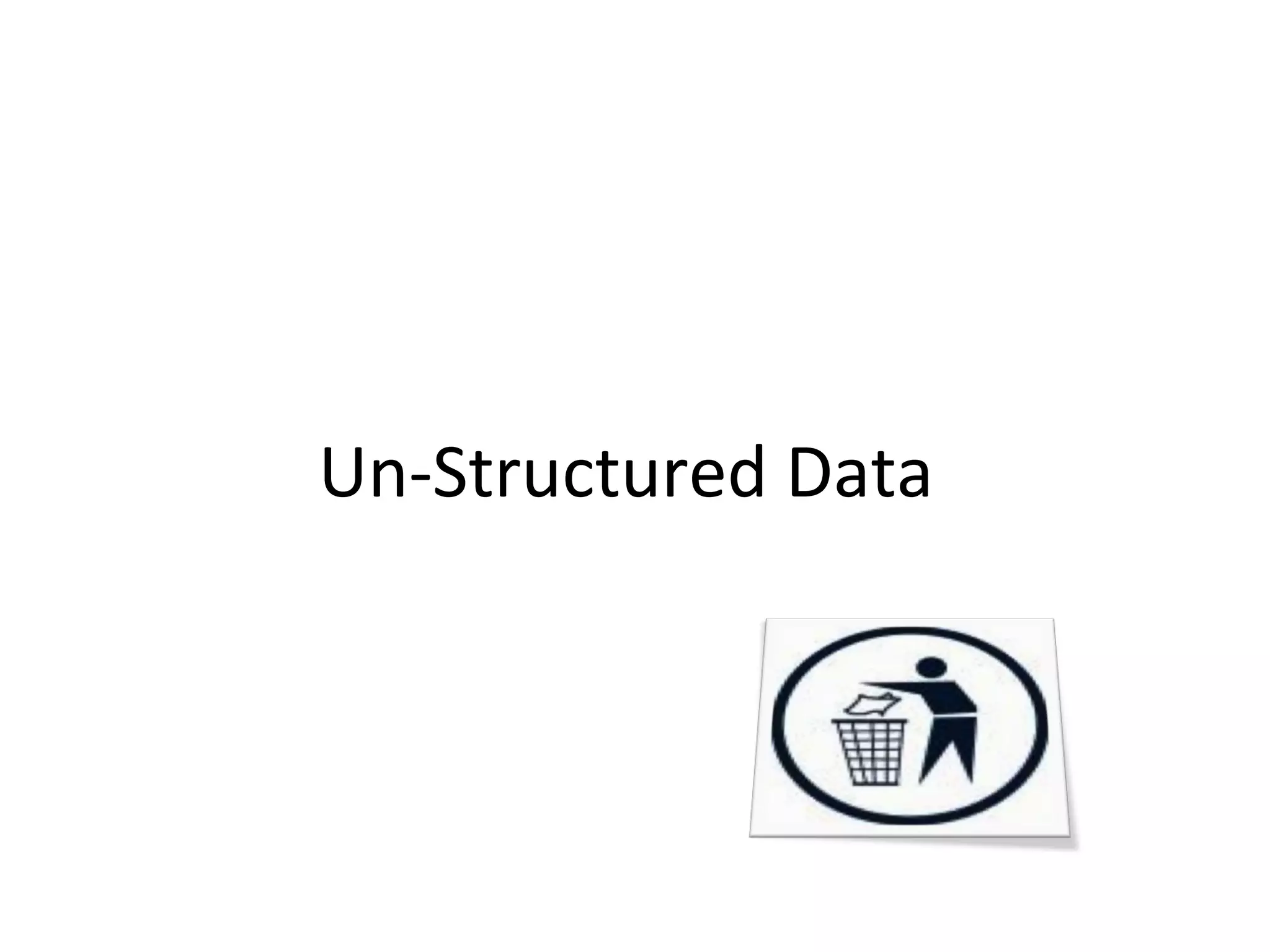 Un-Structured Data

 