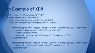 XML - Data Modeling | PPTX