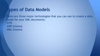 XML - Data Modeling | PPTX